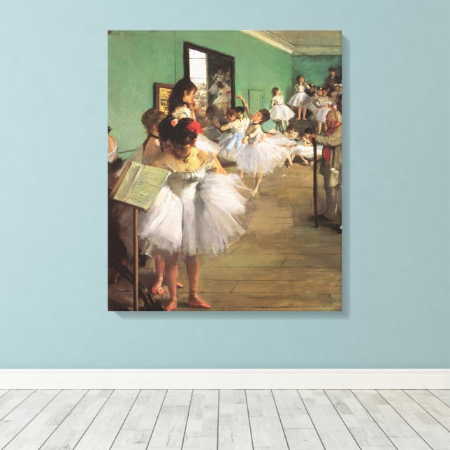 Impressão Em Tela Classe de dança por Degas, Balé de Impressionismo  (Insitu(piso de madeira))
