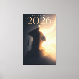 Impressão Em Tela Classe Personalizada de 2026 Arte com Nome em Tela