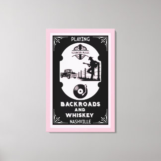 Impressão Em Tela Classic Romantic Country Music