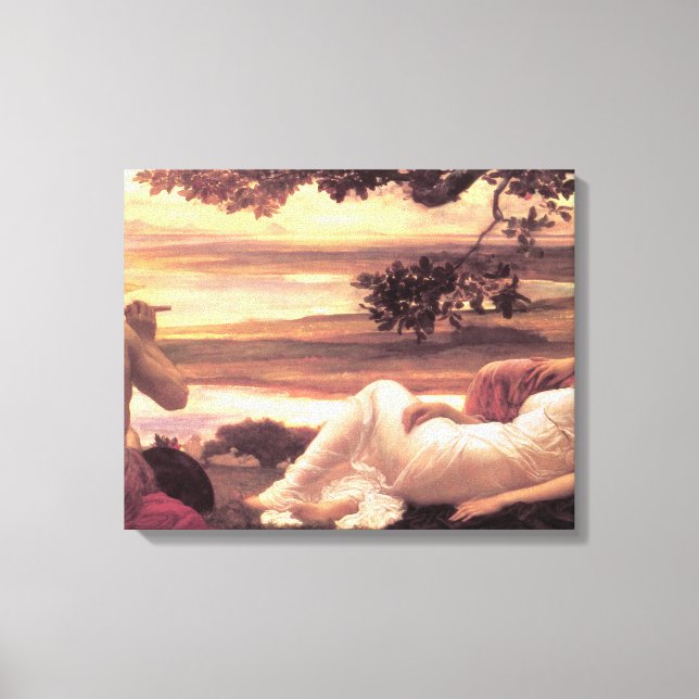 Impressão Em Tela Classical Idyll (por Frederic Leighton) (Frente)
