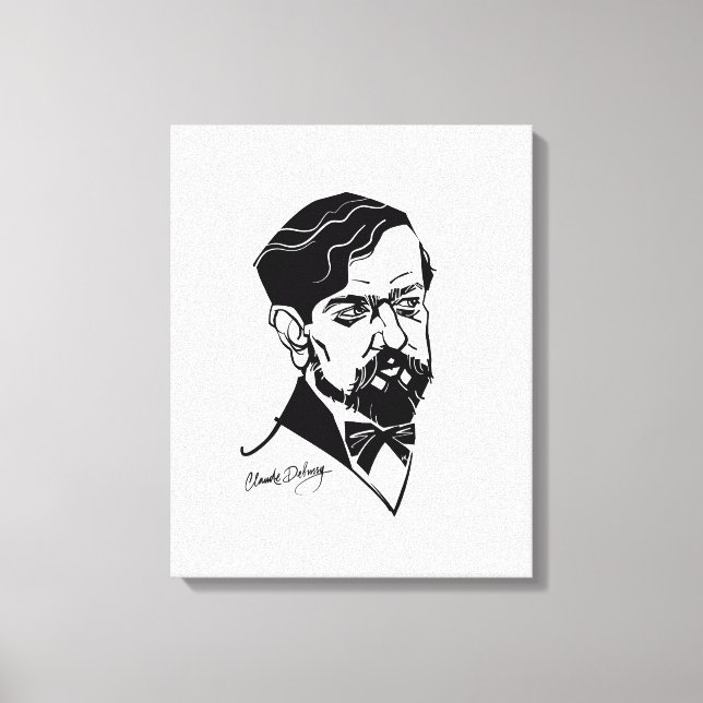 Impressão Em Tela Claude Debussy (Frente)