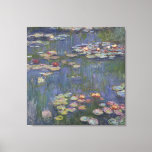 Impressão Em Tela Claude Monet 1916 Lírios Vintage<br><div class="desc">Uma bela impressão da série Water Lily—esta em particular é chamada | Líquidos De Água | óleo de canvas pintado em 1916 pelo pintor impressionista francês Claude Monet (1840-1926). Em 1899 Monet começou a pintar os lírios-d'água, uma série de cerca de 250 pinturas a óleo, de sua casa em Giverny,...</div>