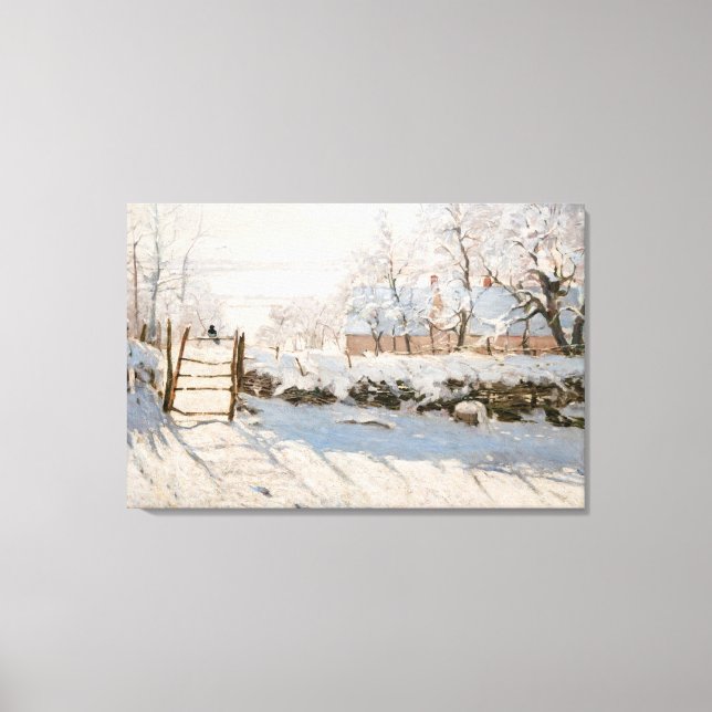 Impressão Em Tela Claude Monet - A Pega (Frente)
