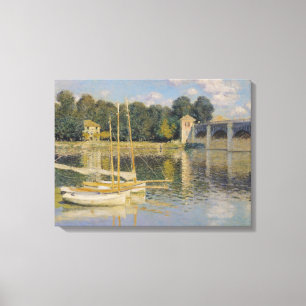 Impressão Em Tela Claude Monet A ponte na Argentina, 1874