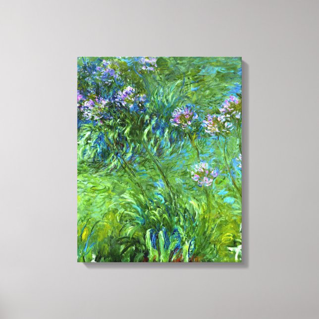 Impressão Em Tela Claude Monet: Agapanthus (Frente)