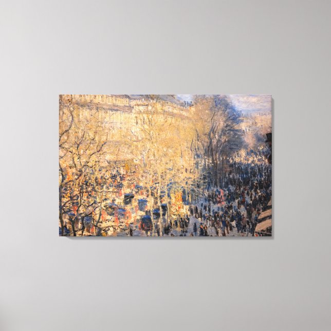 Impressão Em Tela Claude Monet - Boulevard des Capucines em Paris (Frente)