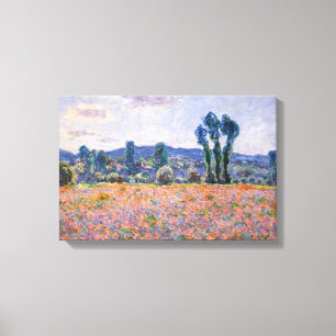 Impressão Em Tela Claude Monet - Campo de Papoulas 1890 (Giverny)