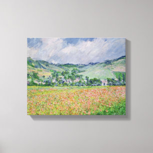 Impressão Em Tela Claude Monet   Campo Poppy perto de Giverny, 1885