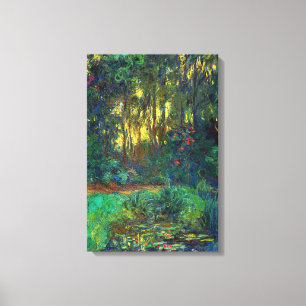 Impressão Em Tela Claude Monet - Canto de um Pond com Lírios