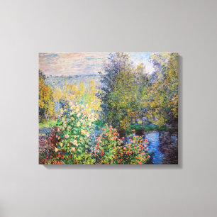 Impressão Em Tela Claude Monet - Canto do Jardim em Montgeron