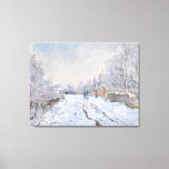 Impressão Em Tela Claude Monet - Cena de Neve na Argentina<br><div class="desc">Cena de Neve na Argentina / Rue sous la neige,  Argenteuil - Claude Monet,  1875</div>