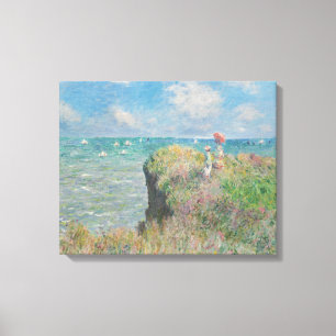Impressão Em Tela Claude Monet - Cliff Walk em Pourville
