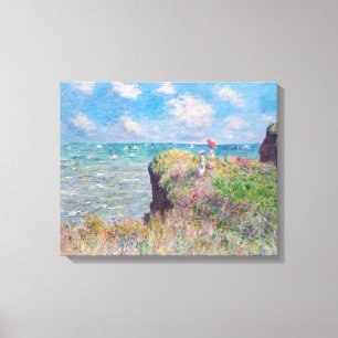 Impressão Em Tela Claude Monet - Cliff Walk em Pourville