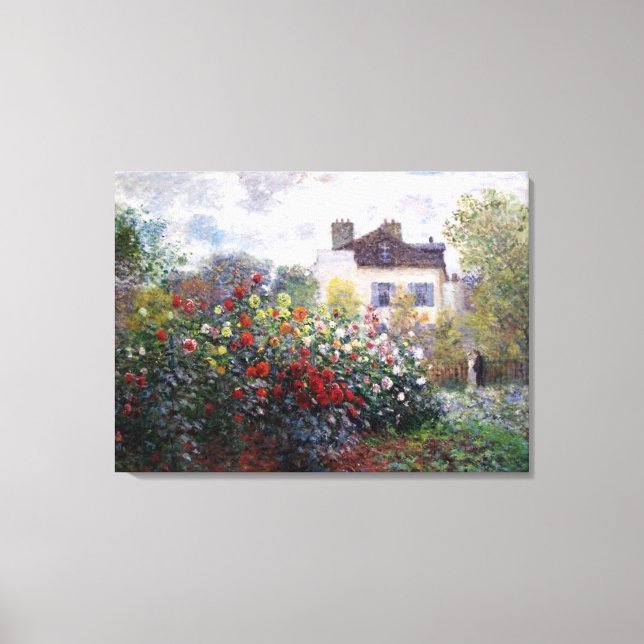 Impressão Em Tela Claude Monet Corner of the Garden Fine Art (Frente)
