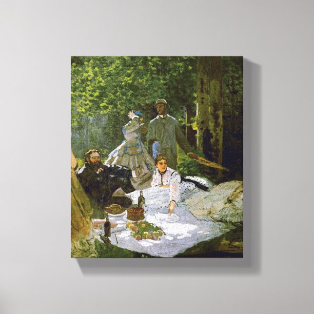 Impressão Em Tela Claude Monet – Déjeuner sur l'herbe – 1866 (Frente)