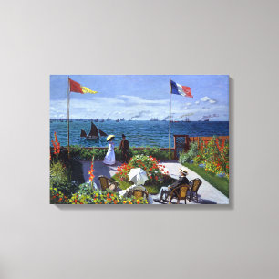 Impressão Em Tela Claude Monet Garden em Sainte-Adresse