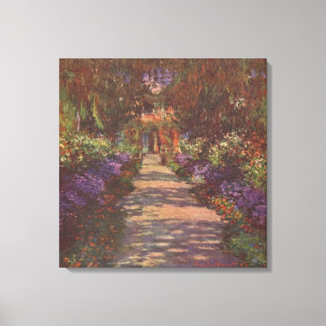 Impressão Em Tela Claude Monet – Gartenweg – 1902 (Frente)