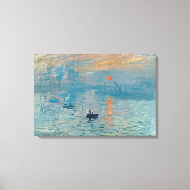Impressão Em Tela CLAUDE MONET - Impressão, nascer do sol 1872 (Frente)