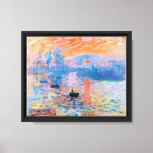 Impressão Em Tela Claude Monet Impressão, Nascer do Sol (1872)