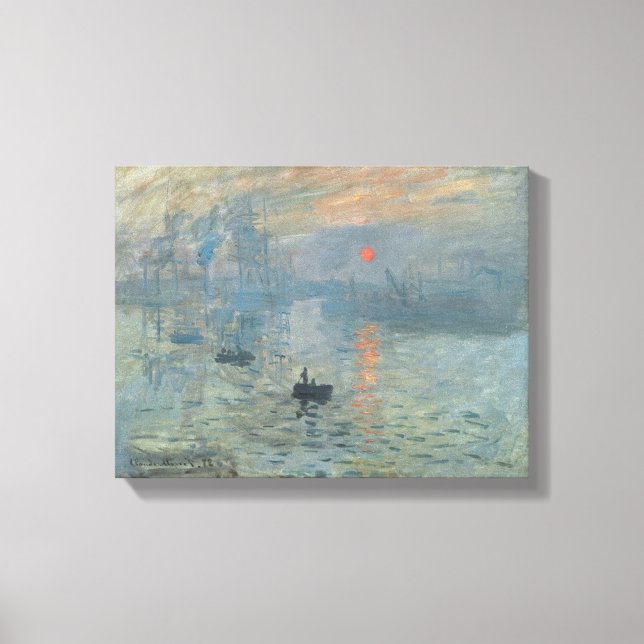 Impressão Em Tela Claude Monet – Impression – Sunrise 1872 (Frente)