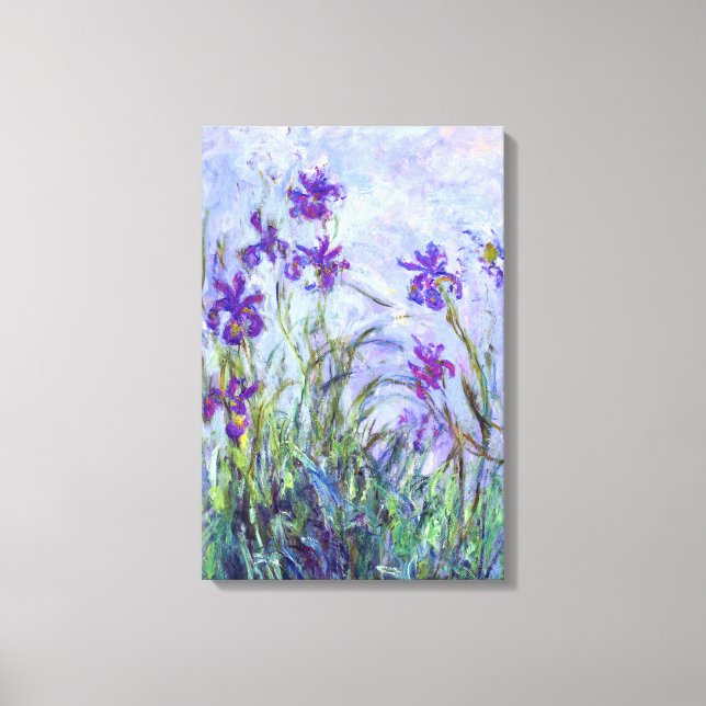 Impressão Em Tela Claude Monet - Íris Lilases / Iris Mauves (Frente)