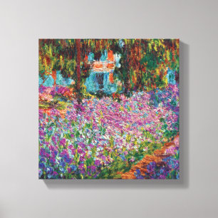 Impressão Em Tela Claude Monet - Íris no Jardim de Monet Arte Fino