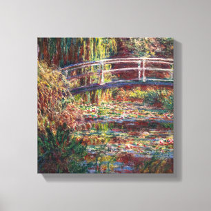 Impressão Em Tela Claude Monet - Lagoa de Água Lily, Harmonia Rosa