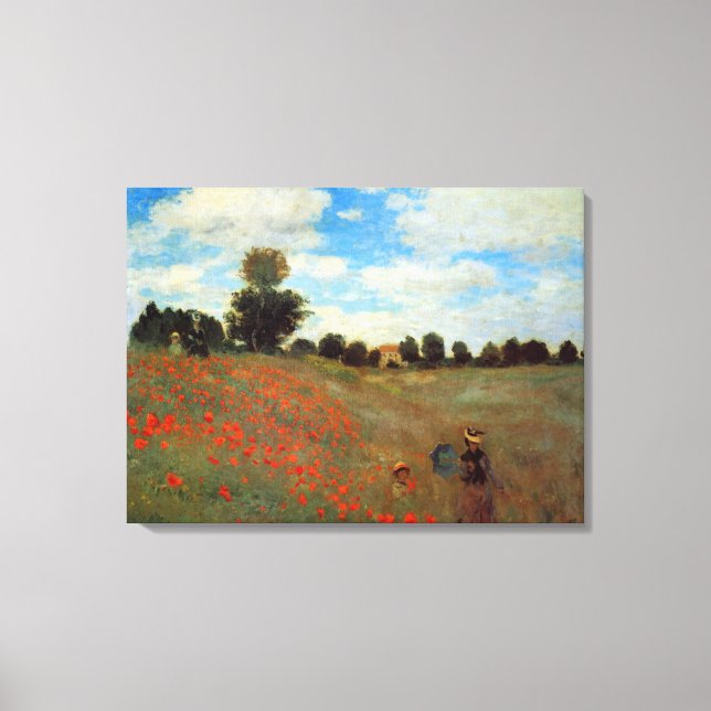 Impressão Em Tela Claude Monet - Les Coquelicots (Frente)