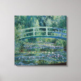 Impressão Em Tela Claude Monet Liliy Pond - Japanese bridge