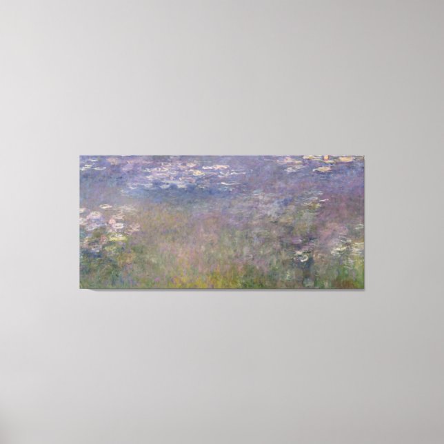 Impressão Em Tela Claude Monet | Lírios Águas Agapanthus (Frente)