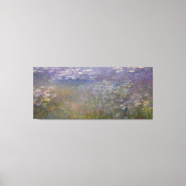 Impressão Em Tela Claude Monet - Lírios Hídricos (Frente)