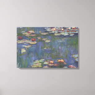 Impressão Em Tela Claude Monet - Lírios Hídricos