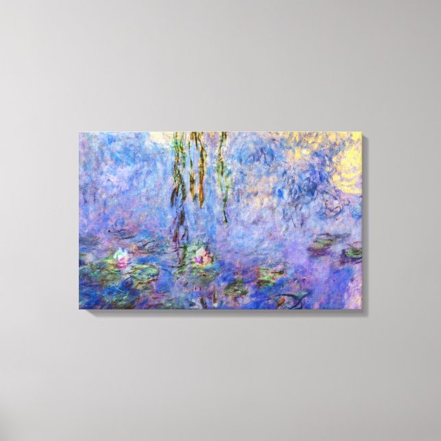 Impressão Em Tela Claude Monet - Lírios Hídricos (Frente)