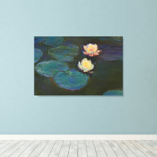Impressão Em Tela Claude Monet Nenúfares Arte a Óleo Impressionista