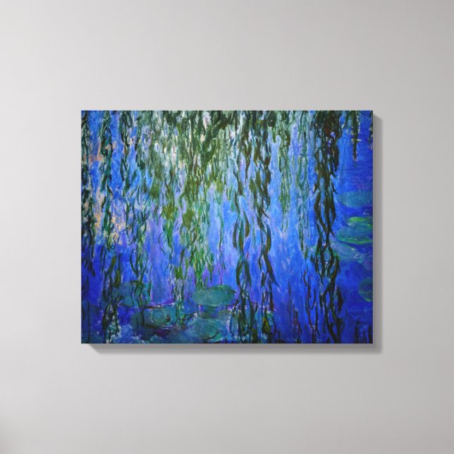 Impressão Em Tela Claude Monet - Nenúfares com salgueiro chorão (Frente)