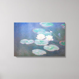 Impressão Em Tela Claude Monet - Nenúfares, Efeito Noturno