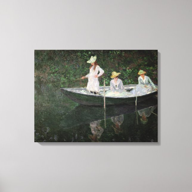 Impressão Em Tela Claude Monet | O barco em Giverny, c.1887 (Frente)