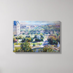 Impressão Em Tela Claude Monet - O Jardim das Tuilarias