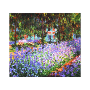 Impressão Em Tela Claude Monet O Jardim do Artista em Giverny