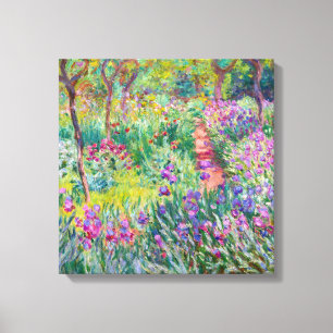 Impressão Em Tela Claude Monet - O Jardim Íris de Giverny