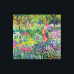 Impressão Em Tela Claude Monet: O Jardim Íris em Giverny<br><div class="desc">Uma tela clássica colorida que mostra o jardim da íris em Giverny,  pintada pelo pintor impressionista francês Claude Monet.</div>