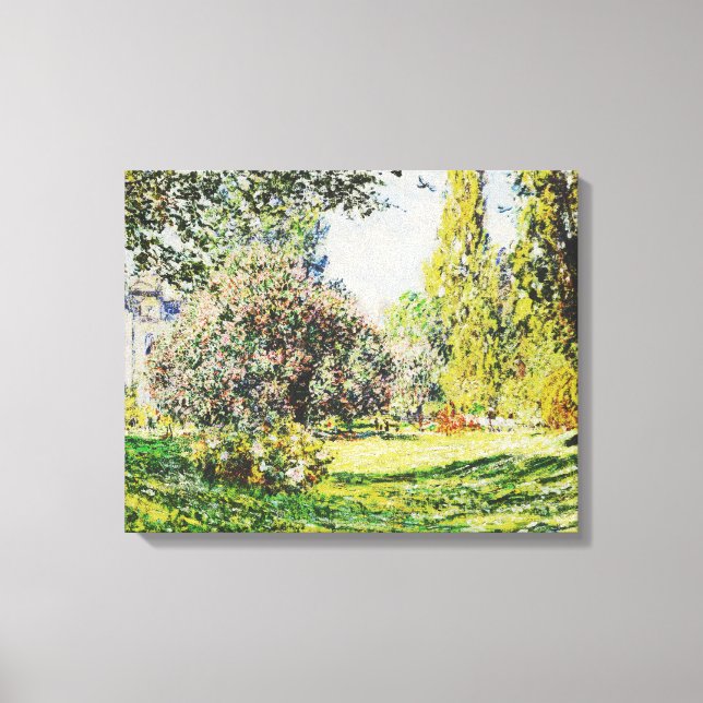 Impressão Em Tela Claude Monet - O Parque Monceau (Frente)