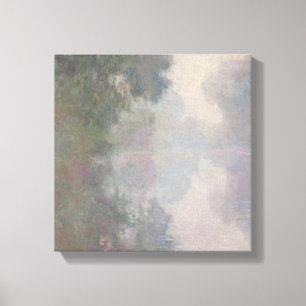 Impressão Em Tela Claude Monet   o Seine em Giverny, névoas da manh