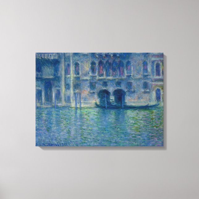 Impressão Em Tela Claude Monet – Palazzo da Mula in Venice – 1908 (Frente)