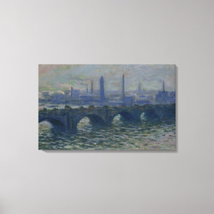 Impressão Em Tela Claude Monet   Ponte Waterloo, 1902