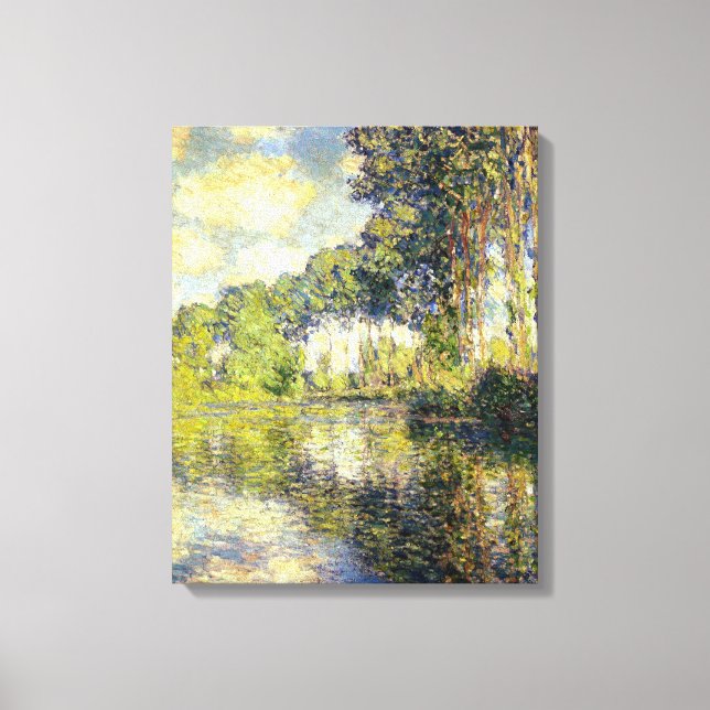 Impressão Em Tela Claude Monet - Poplars sobre a Epte (Frente)
