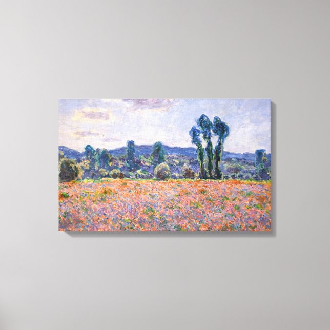 Impressão Em Tela Claude Monet - Poppy Field 1890 (Giverny) (Frente)