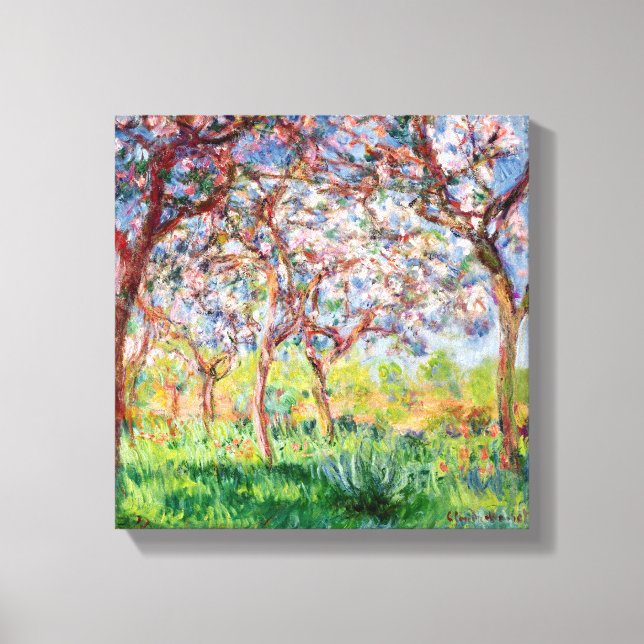 Impressão Em Tela Claude Monet | Printemps a Giverny, 1903 (Frente)