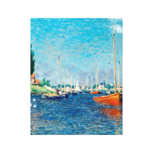 Impressão Em Tela Claude Monet - Red Boats, Argenteuil