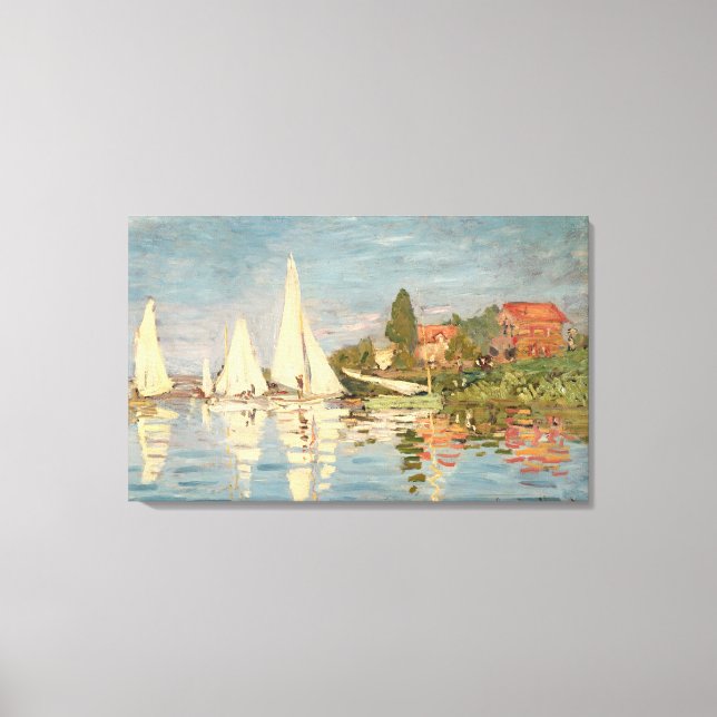 Impressão Em Tela Claude Monet | Regatta at Argenteuil, c.1872 (Frente)